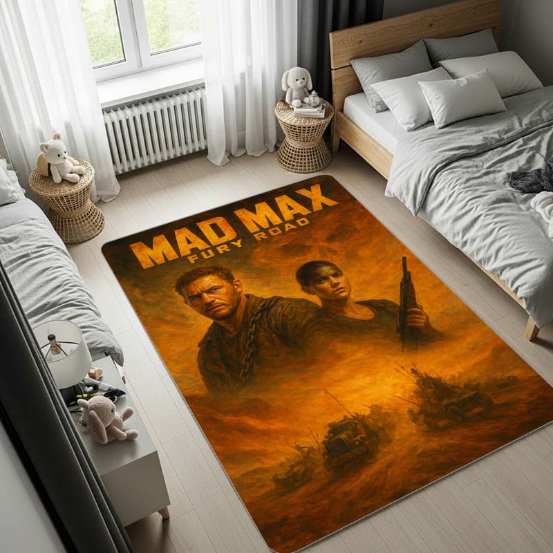MAD MAX Rug, Music Carpet,Bedroom Rug, Doormat,Living Room Rug, Bedside Carpet, Computer Chair Mat, Christmas Gift.