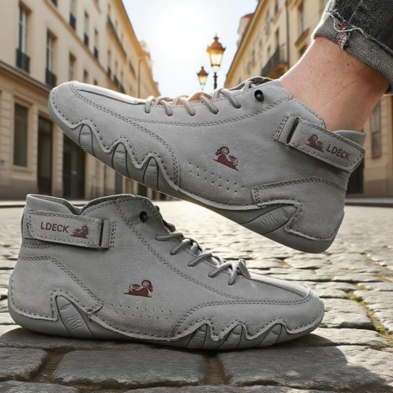 Spring  Autumn Men's Low Cut Bare Boots Fashionable Retro Classic Anti Slip Casual Loafers Soft Comfort  Driving Walking Shoes