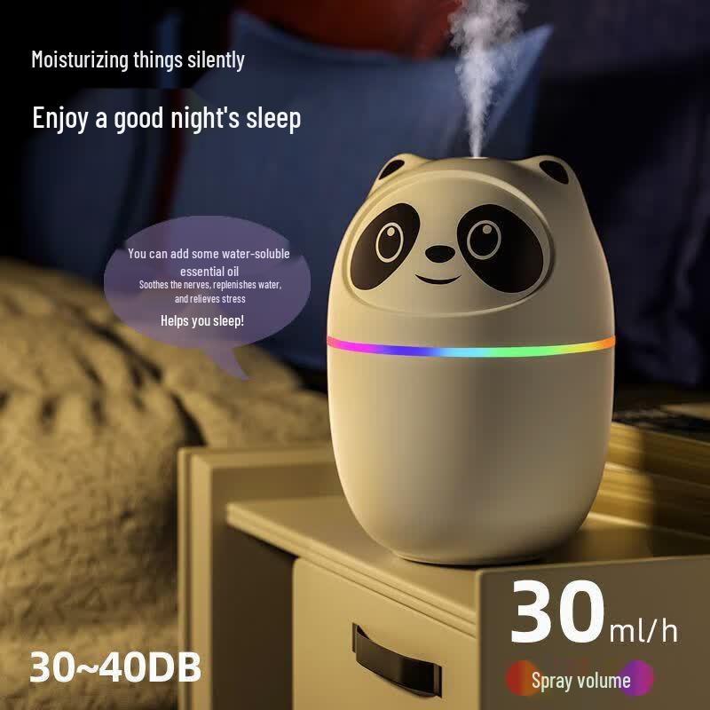 Mini Bear Desktop Humidifier with Ambient Light & Diffuser CN Plug (adapter Included)