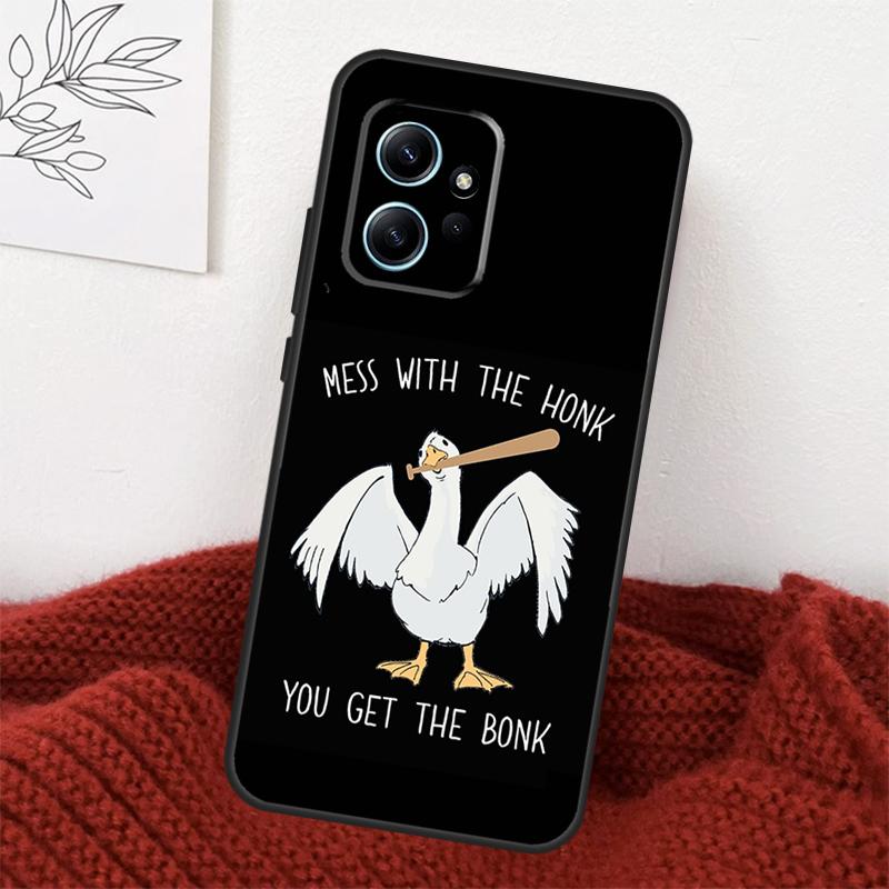Duck Goose Honk Bonk Funny Meme Case For Xiaomi Redmi Note 13 10 11 12 14 15 Pro Plus Cover For Redmi 15 15C 14C 10C 12C 13C