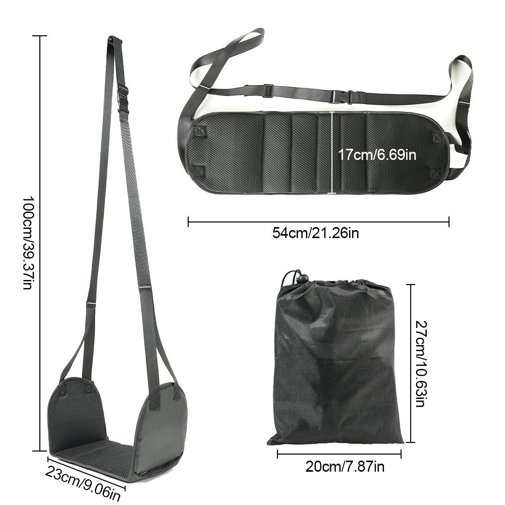 Aircraft Hammock Support Plate Adjustable Portable Plane Footrest Lightweight Leg Hammock Pillows for Long Travel Foot Leg Rest