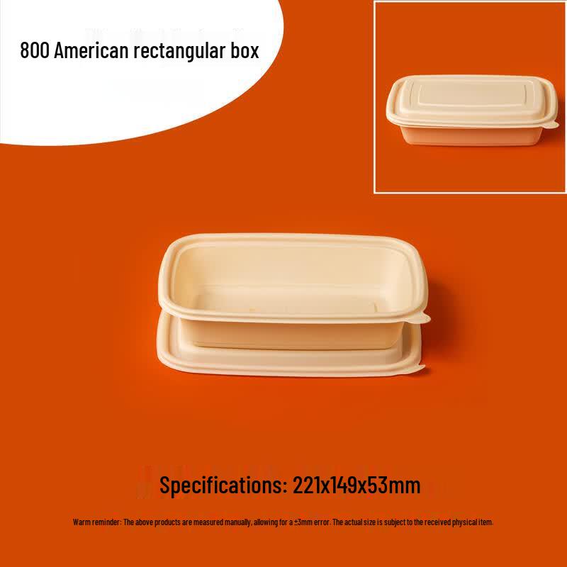 Eco-Friendly Corn Starch Disposable Meal Box