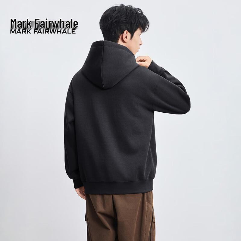 Mark Fairwhale Men's Letter Print Hooded Sweatshirt