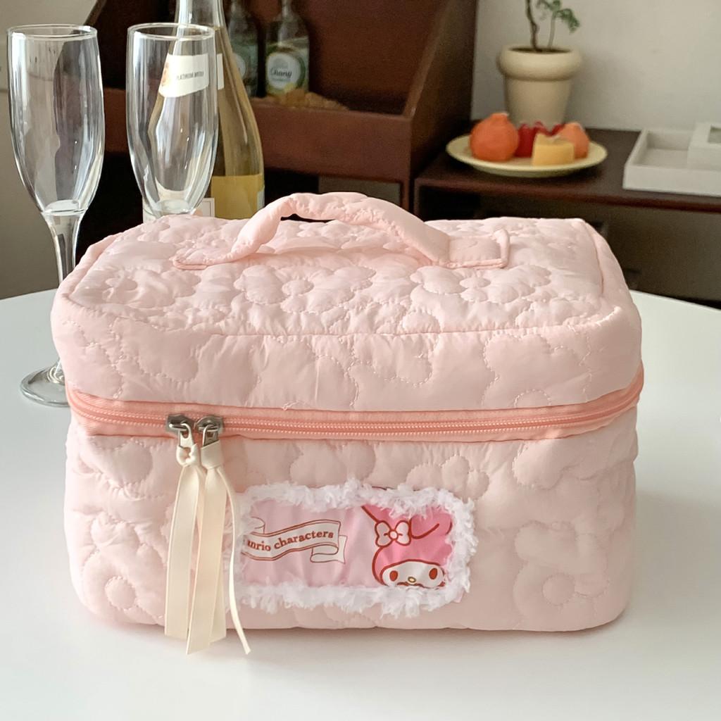 Melody Plush Cosmetic Bag With Zipper For Daily Use And Travel Storage