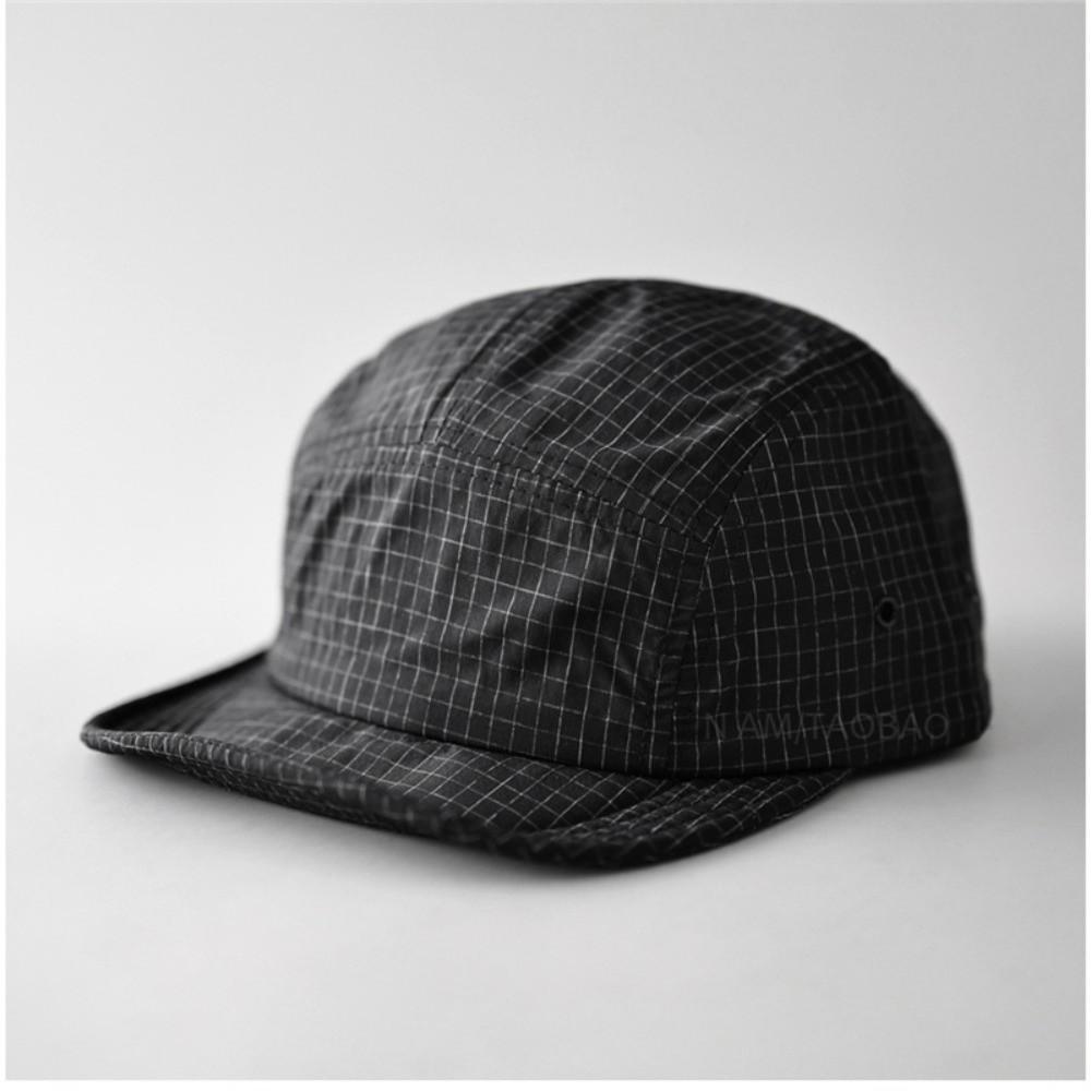 Plaid Pattern Baseball Cap Breathable Soft Brim Soft Brim Baseball Cap Adjustable Thin Material Quick-drying Baseball Cap