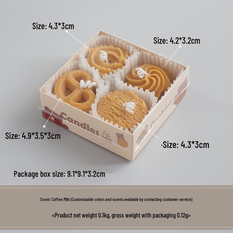 Handmade Cookie Scented Festival Party Favor Candle - Birthday & Gift Fragrance