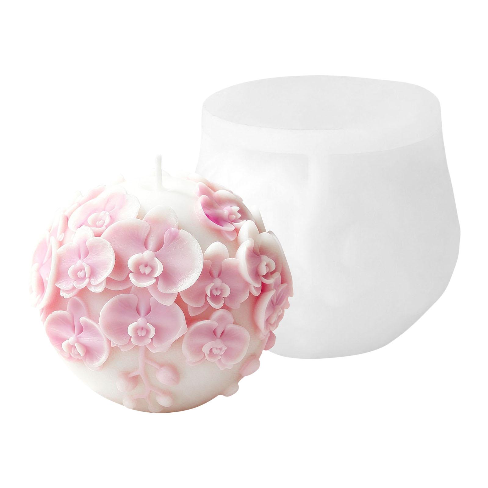 

Embossing Flower Candle Silicone Molds Food Safe Silicone Easy Demold for Epoxy Resin Candle Soap Chocolate Baking Mould 1