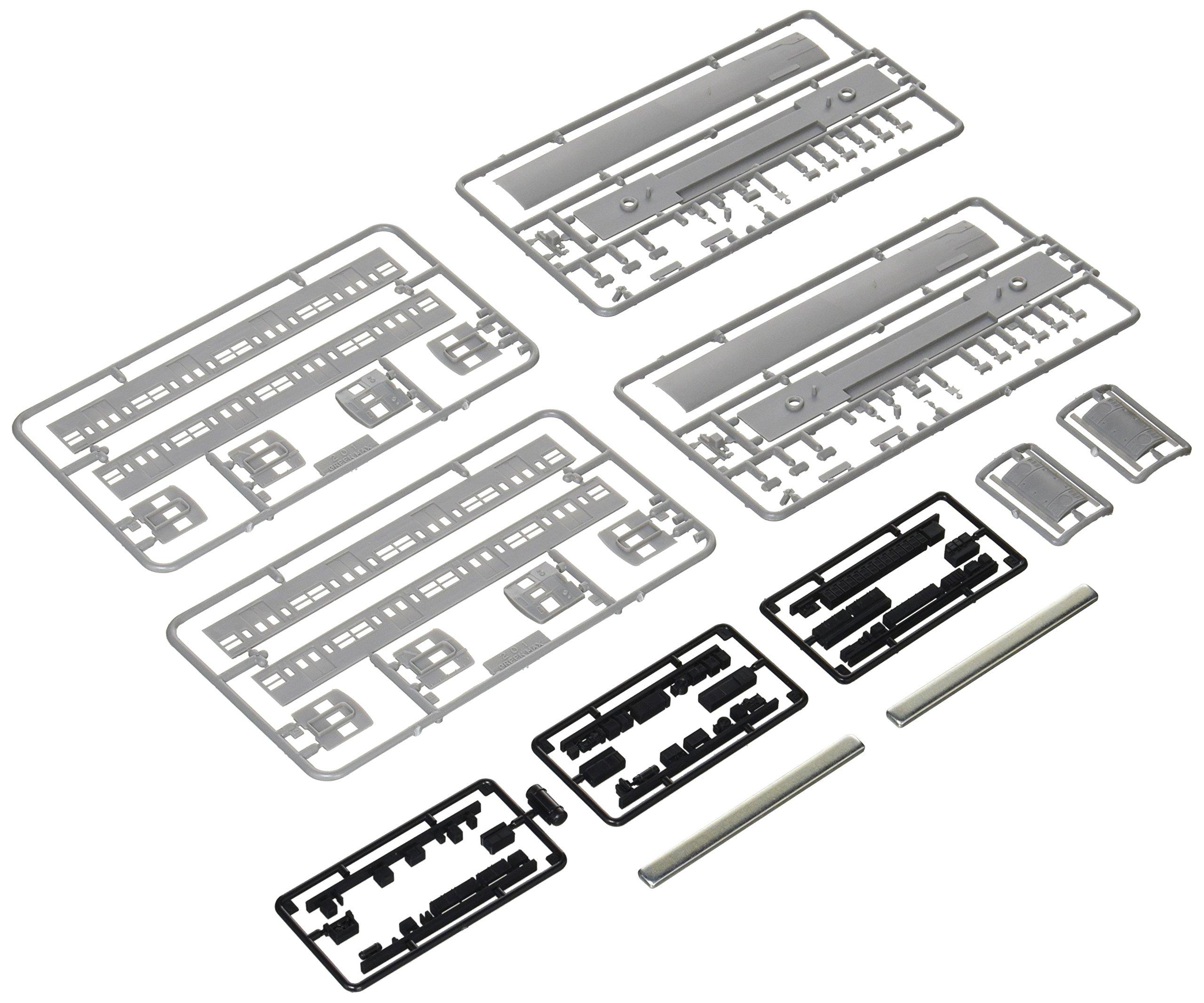 

Greenmax N Gauge JR201 Series Add-On Middle Car Set (2 Cars), Unpainted Body Kit 402-1