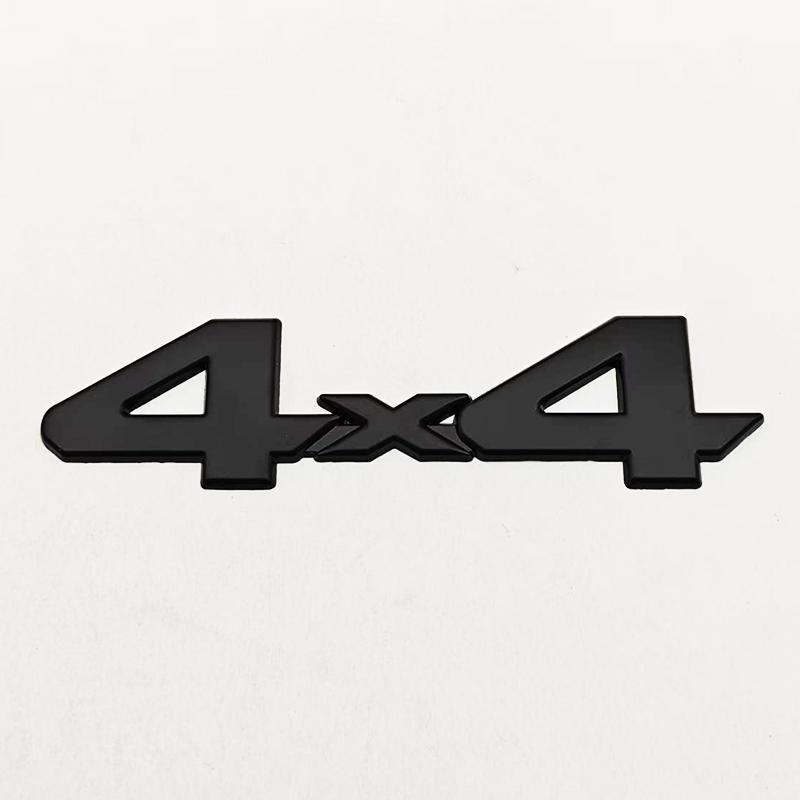 

3D Metal Red Chrome Black Logo 4X4 Emblem Letters Decals Car Rear Trunk Badge For Toyota Tundra 4x4 Sticker Adhesive Accessories