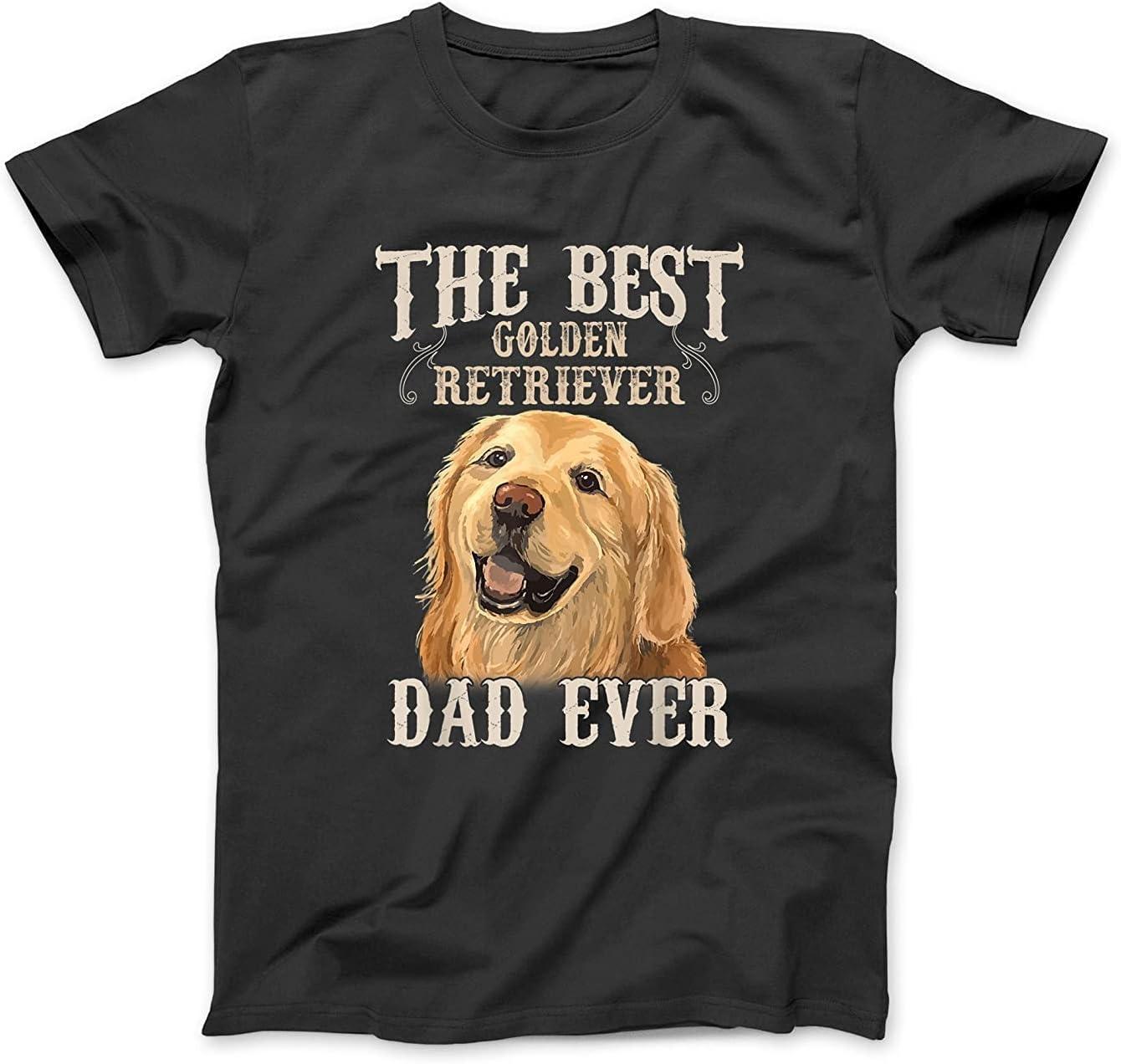 Mens Best Golden Retriever Dad Ever Funny Dog Lover Gifts T-Shirt BTE Mens Womens Longsleeve Sweatshirt Hoodie S