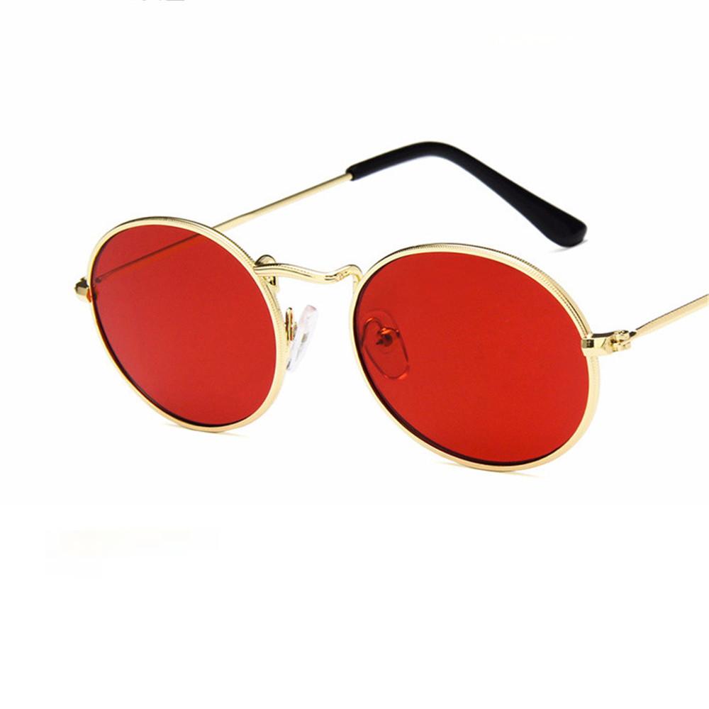 Luxury Vintage Mirror Brand Designer Sunglasses Women/Men Classic Round Outdoor Sun Glasses UV400