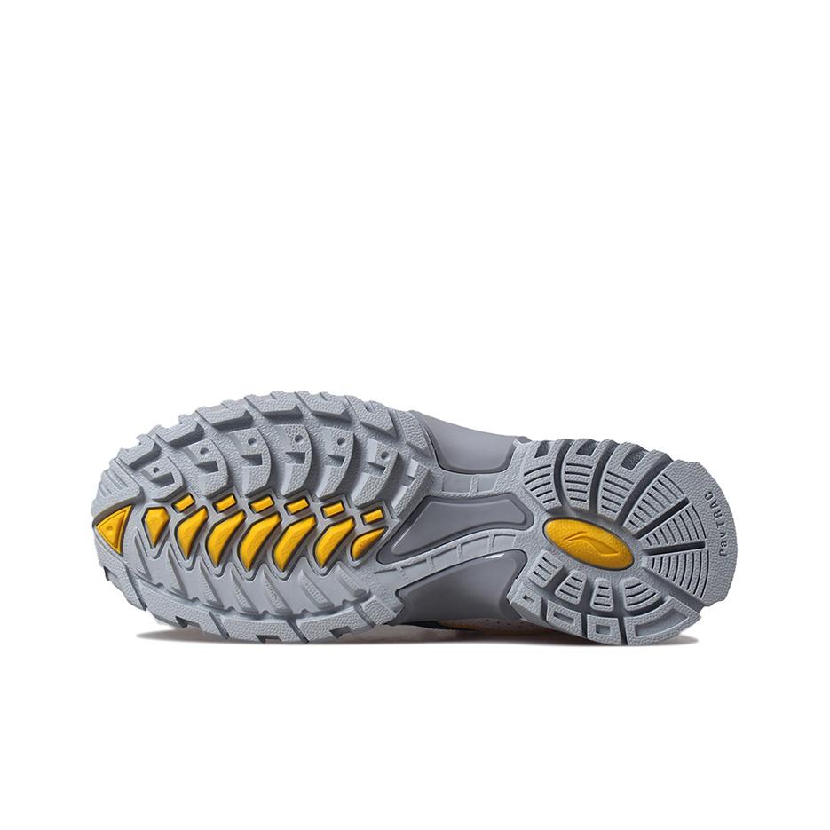 Li Ning Aurora Skywalker Stoff Synthetisches Leder TPU Stoßdämpfend Rutschfest Abriebfest Niedrig geschnitten Sportliche Freizeitschuhe Herren Sneaker AGLP089-1