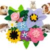 Interactive Foraging Mat Rabbits Hedgehogs Guinea Pigs Hamsters Chinchillas With Floral Design Fun Feeding Toy