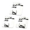 3Pcs Wide Rolled Hemming Presser Foot 3 Sizes Sewing Machine Presser Foot 8/8Inch, 6/8Inch, 4/8Inch Hemmer Foot Set