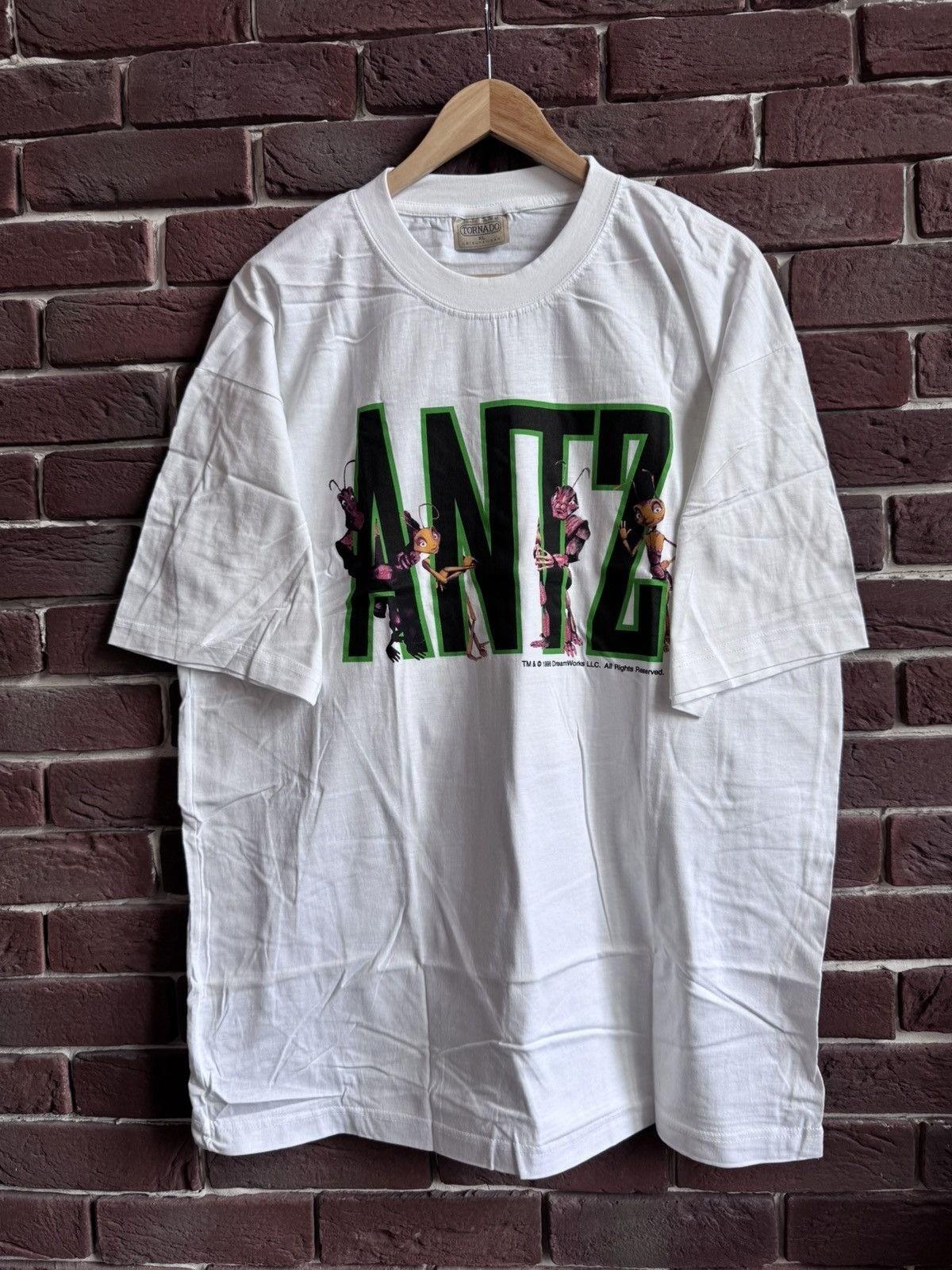 Antz 98 90s Dreamworks Vintage Promo Movie Logo XL Unisex T-Shirt L