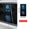 2pcs Horror Nun Stickers Car Door Pillar Stickers Halloween Stickers DIY Car Pillar Stickers Vinyl Self-Adhesive Stickers