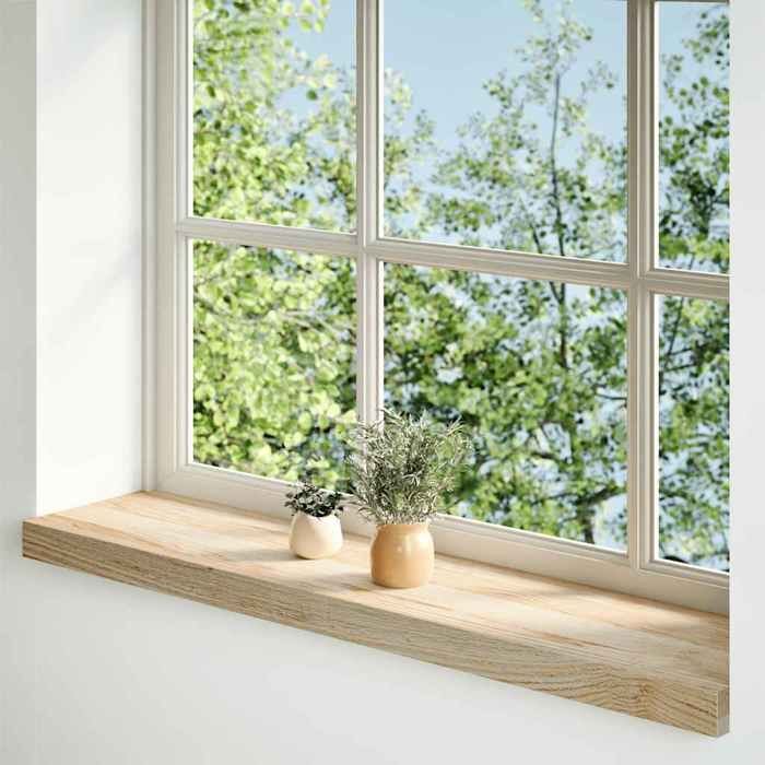 VidaXL Window Sills 2 Pcs Untreated 100x20x2cm Solid Oak Wood 4009096