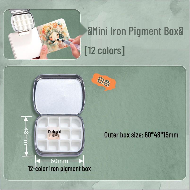 Portable Multi-Functional Watercolor Paint Box with Brush Washer Palette & Bucket