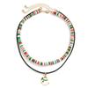 2/3/4pcs/set Cartoon Rice Beaded Chain Christmas Tree Cartoon Pendant Choker  Decoration
