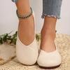 Fashion Casual Flats Ladies Shoes 2024 Plus Size Slip on Women's Flats Daily Women Round Toe Soft Bottom Outdoor Shoes Female Zapatos