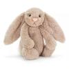 Jucărie de pluș Iepuraș Timid, 36cm, Maro, Jucărie moale de pluș, Cadou îmbrățișabil pentru copii
