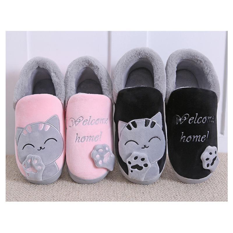 Párové sladěné pantofle s tlustou podrážkou, protiskluzové, zimní hřejivé, domácí pantofle pro muže