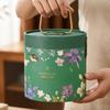 Hot Stamping Process Rice Dumpling Gift Box Traditional Handheld Round Bucket  Wedding