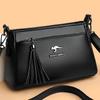 Simple Women's Shoulder Bag, Fashionable Tassel Hanging Pendant, Crossbody Bag, Retro Shoulder Bag, Suitable for Daily Use and Shopping