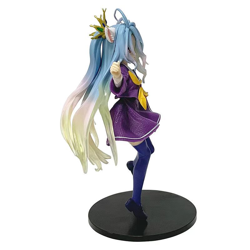 18CM NGNL No Game No Life Anime White "Figure Anime PVC Anime Action Figures Model Collection Ornament Anime Model Toy Gift