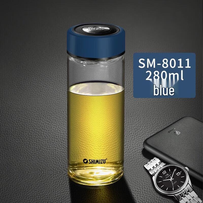 Qingshui Single-Layer Glass Straight Drinking Bottle