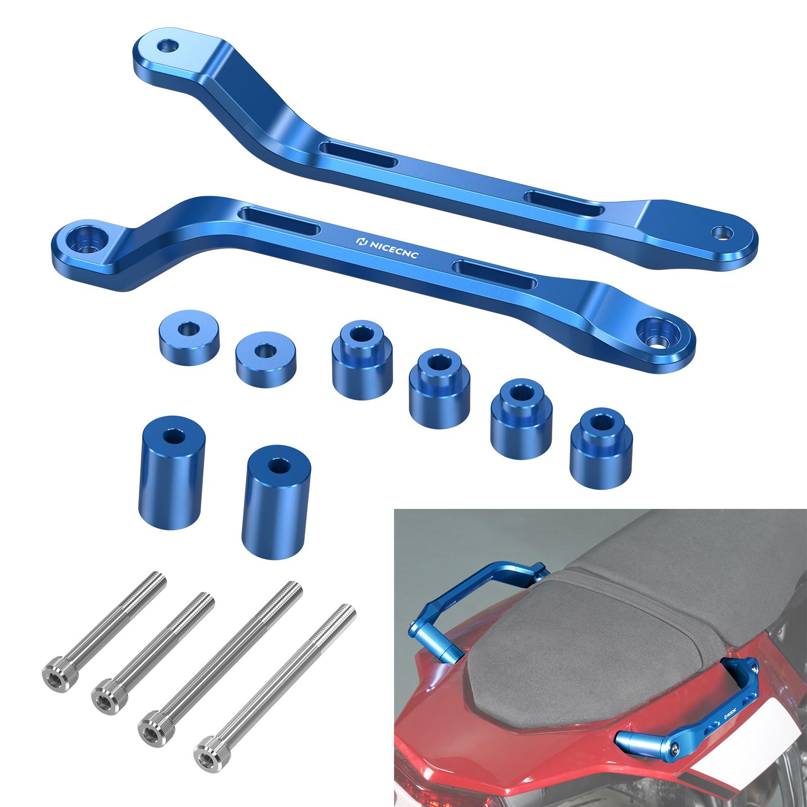 Motorcycle Rear Seat Armrest Saddlebags Strapping Handrail Grab Handle for Yamaha Tenere 700/Rally XTZ700 2019 2020-2024