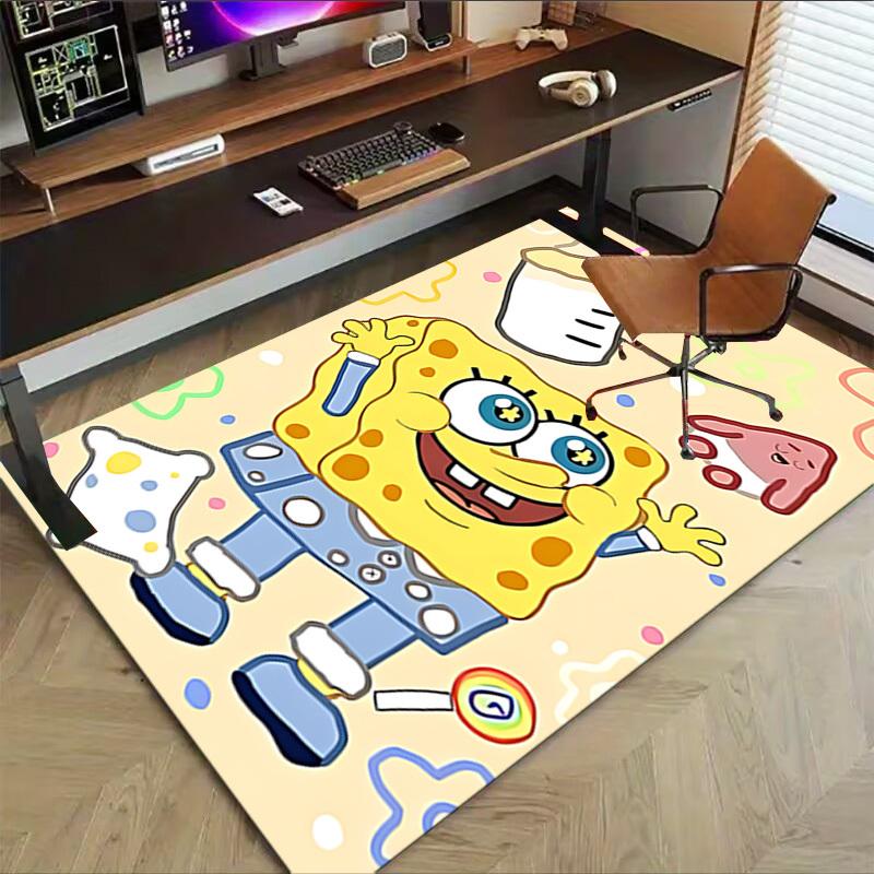 1 STuks Spongebob Squarepants Baby Tapijt Ultra Zacht, Dik & Absorberend, Antislip Machine Wasbaar Mat voor Entree