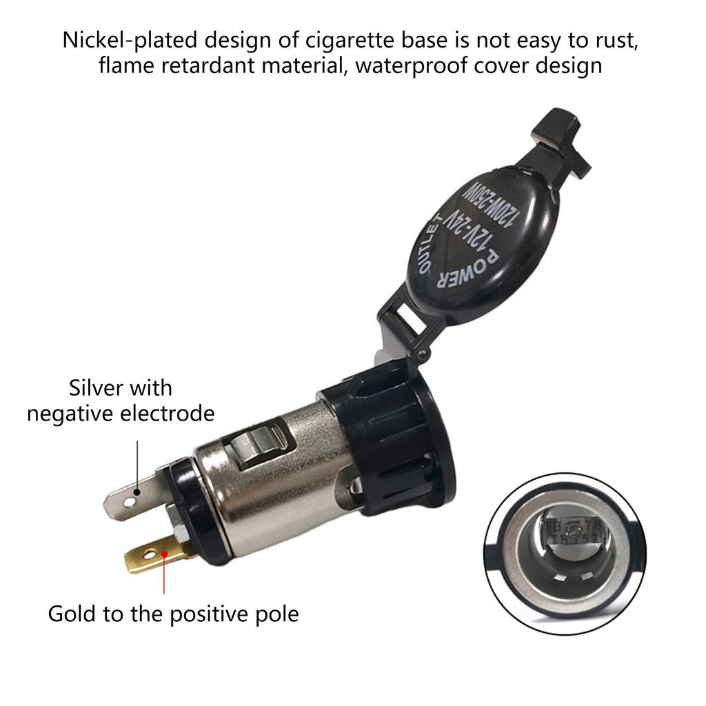 12V-24V Çakmak Adaptörü Güç Çıkışı Yedek Evrensel Otomotiv Aksesuarları Çakmak Güç Çıkışı Soketi