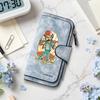Vintage Cartoon Print Long Wallet Casual Multi Card Large Capacity Fashion Purse