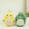 Adorable Plush Dinosaur Keychain Cute Fat Ball Dinosaur Backpack Accessory Soft Pp Cotton Stuffed Animal