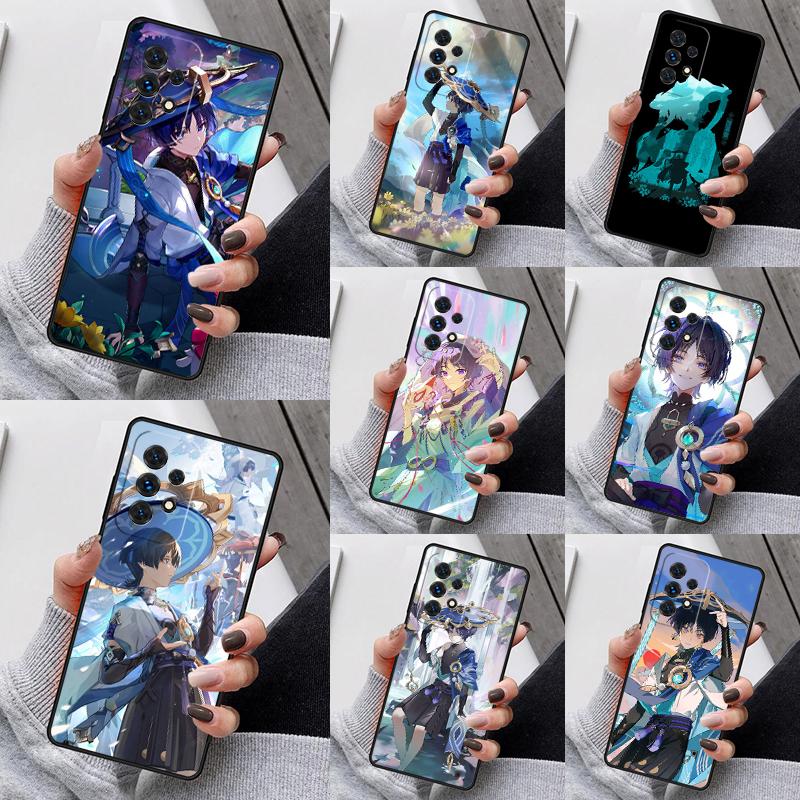 Genshin Impact Wanderer Phone Case For Samsung Galaxy S25 S23 S30 S8 S21 S20 FE S24 S22 Note 10 20 Plus lite Ultra