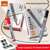 Waterproof Quick-Drying Oil-Based Broad Tip Marker for Construction and Express Logistics - Fade-Resistant Pen