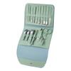 Zestaw 16 obcinaczy do paznokci, szczypce do martwego naskórka, widelec, łopatka do uszu, obcinacz do paznokci, narzędzia do manicure z torbą do przechowywania