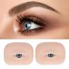 1 Pair Soft Silicone Eye Model Flexible 5D for Practicing Piercing Suture Makeup Tching Instructions