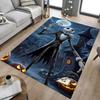 1pc Jack Skellington Halloween Carpet Anti Slip Polyester Floor Mat for office.Bedroom