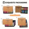12/24/36/48 Colors Professional Soft Pastels Set,Chalk Pastel Sticks with Storage Case,Blending,Layering,Shading for Adults