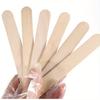 200pcs of natural wood craft sticks, suitable for ice cream popsicles, waxing, and tongue depressors - smooth light-colored wood