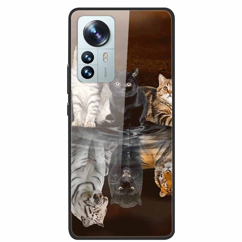 Tempered Glass Cases For Xiaomi 12T 5G Case Hard Phone Back Cover for Xiaomi 12T Pro Protection Shells Mi 12 T 12TPro 2022 Cool