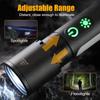 USB Rechargeable LED Flashlight Powerful Zoom Camping Lantren 9 Modes Aluminum Alloy Torch Outdoor Light with Hooks