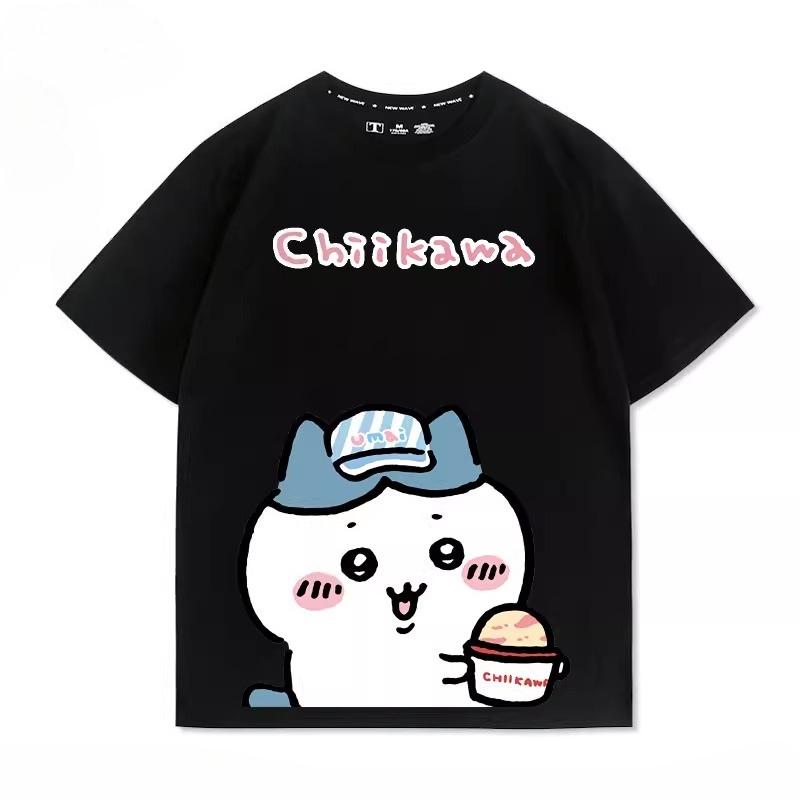Cute Cartoon Printed Men's and Women's T-shirts for Outdoor Street Leisure, Fashion, Sports, Harajuku Children's Short Sleeves
