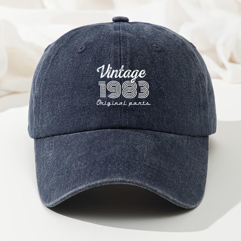 1983 Printed Baseball Cap High Quality Retro Washed Cap Soft Fashion Versatile Sports Baseball Cap Peaked Cap