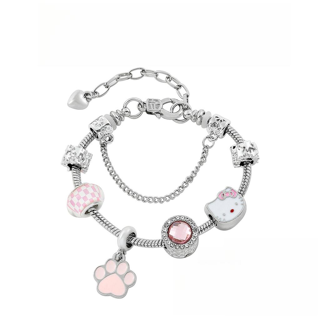 Korean Dongdaemun Y2K Beaded Bracelet - Fresh and Cute Style for Women, Ideal Best Friend Gift