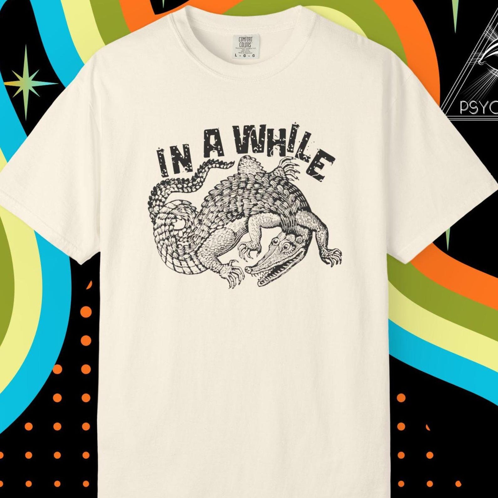 In a While Crocodile Shirt Funny Tee See Ya Later Alligator T-Shirt Later Gator Shirt Humorous Graphic T-Shirt Weird Animal M