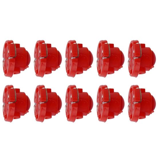 

10 шт. T3 LED 1SMD 12V Індикаторна лампочка панелі приладів автомобіля, лампочки для читання в салоні червоний