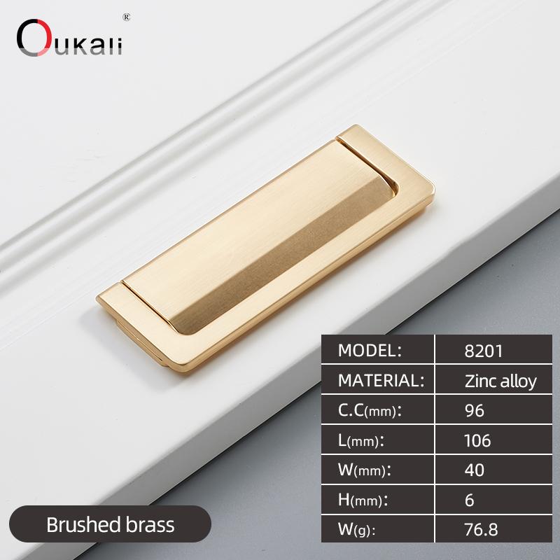 Modern Gold Finish Drawer Cabinet Handle Kitchen & Bedroom Dresser Door Pulls Office Use